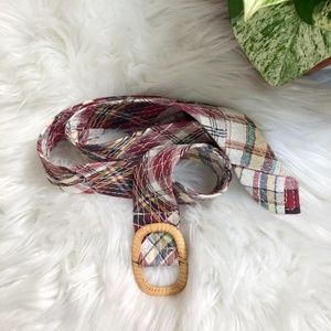 J. Crew Plaid Belt | S